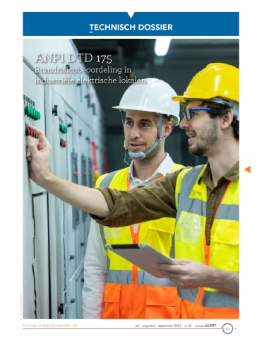 DTD 175 Brandrisicobeoordeling in industriële elektrische lokalen