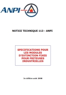 NTN 113 Modules d'extinction pour friteuses industrielles