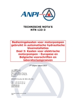 NTN 123-3 Automatische hydraulische blusinstallaties - 3: Kasten voor elektrische motorpompen - Europese en Belgische voorschriften en laboratoriumproeven