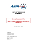 NTN 148-C Couvertures anti-feu : Partie C : Schéma de certification sous la marque ANPI/BENOR