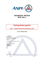 NTN 161-L Extinguishing agents : Part L : Requirements and laboratory tests