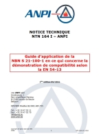 NTN 164-I Guide d'application de la NBN S 21-100-1 en ce qui concerne la démonstration de compatibilité selon la EN 54 -13