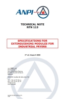 NTN 113 Fire extinguishers for industrial fryer 